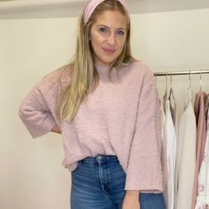 Pink Fuzzy Sweater